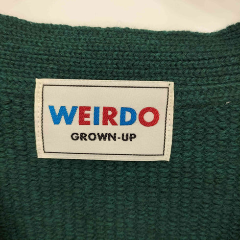 ウィアード WEIRDO CHARLIE - CARDIGAN ロゴワッペン レタード カーディガン メンズ import:L