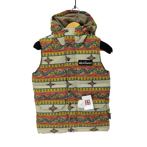 ワイルドシングス WILD THINGS pertex ペイズリー ダウンベスト メンズ import:XS