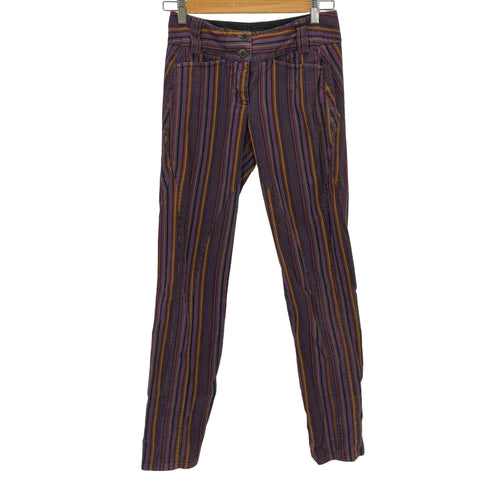 エトロ ETRO イタリア製 ローライズ ストライプパンツ レディース 40