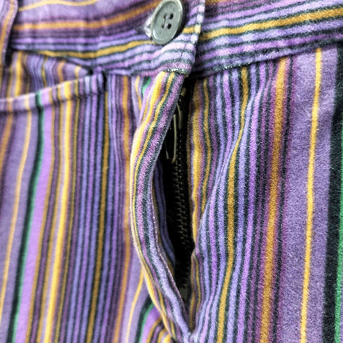 エトロ ETRO イタリア製 ローライズ ストライプパンツ レディース 40