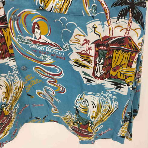 ウィアード WEIRDO HUT L/S SHIRTS ロングスリーブ アロハシャツ メンズ import:M