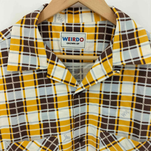 ウィアード WEIRDO WIND UP L/S CHECK SHIRTS チェック柄 L/S シャツ メンズ import:XL