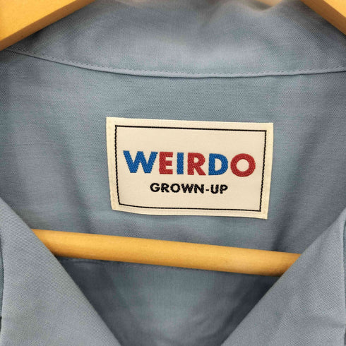 ウィアード WEIRDO WRD CORP S/S SHIRT ロゴデザイン オープンカラー 半袖シャツ メンズ import:S
