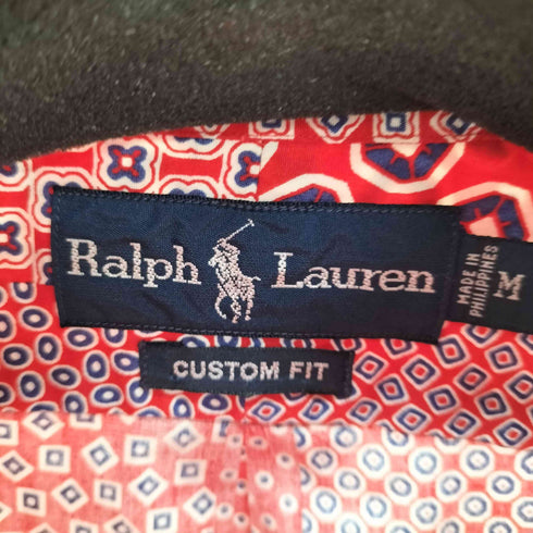 ラルフローレン RALPH LAUREN custom fit クレイジーパターン BDシャツ メンズ import:M