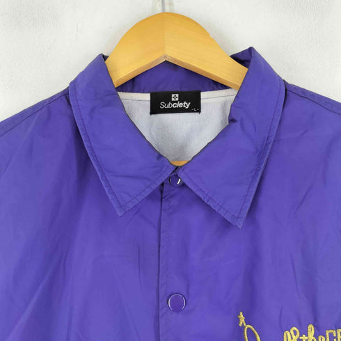 サブサエティ Subciety バックプリント ナイロンコーチジャケット メンズ JPN:L