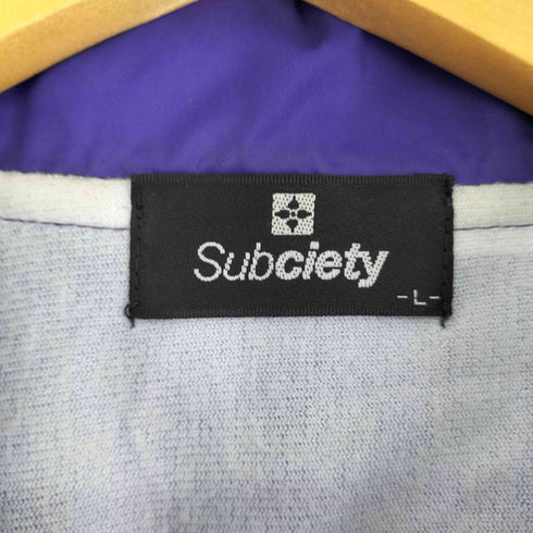サブサエティ Subciety バックプリント ナイロンコーチジャケット メンズ JPN:L