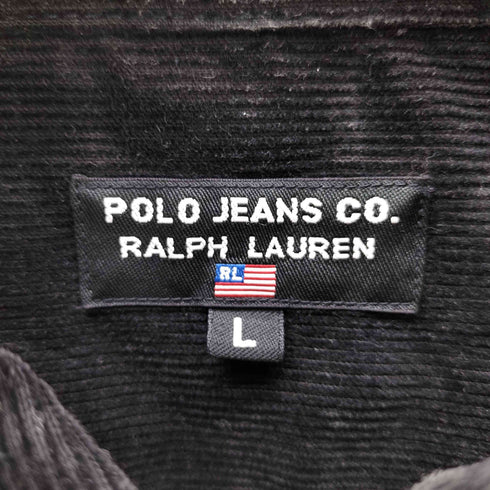 ポロジーンズ RL POLO JEANS CO. ジップアップ シャツ ジャケット コーデュロイ レディース import:L