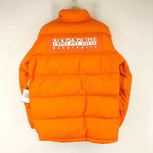 ナパピリ NAPAPIJRI バックプリント ダウンジャケット メンズ JPN:M
