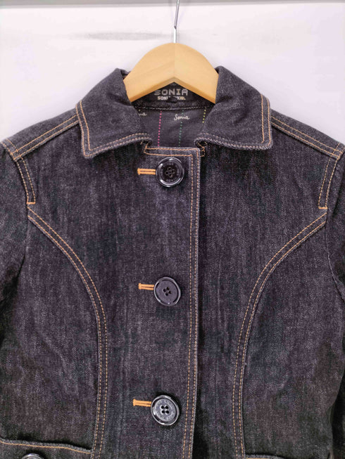 ソニアリキエル SONIA RYKIEL デニムセットアップ シャツ ジャケット スリットスカート レディース 40