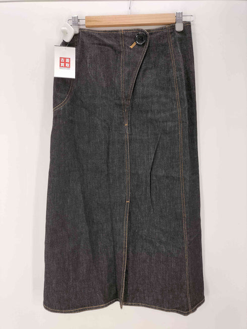 ソニアリキエル SONIA RYKIEL デニムセットアップ シャツ ジャケット スリットスカート レディース 40