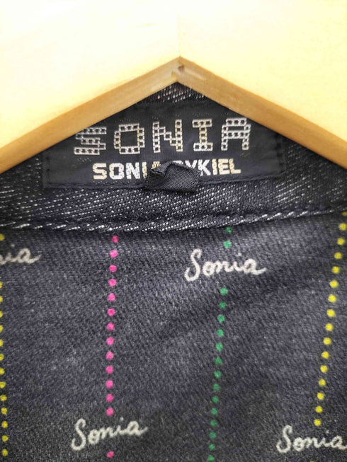 ソニアリキエル SONIA RYKIEL デニムセットアップ シャツ ジャケット スリットスカート レディース 40