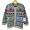 エルエルビーン L.L.Bean 80S 総柄 クルーネック ニット カーディガン メンズ import:L