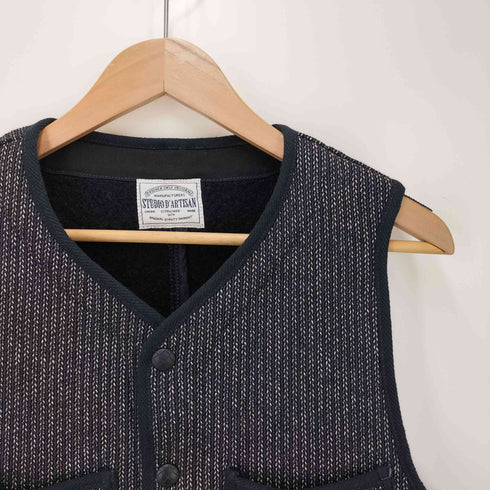 総柄 STUDIO D'ARTISAN ビーチクロスベスト メンズ US:38
