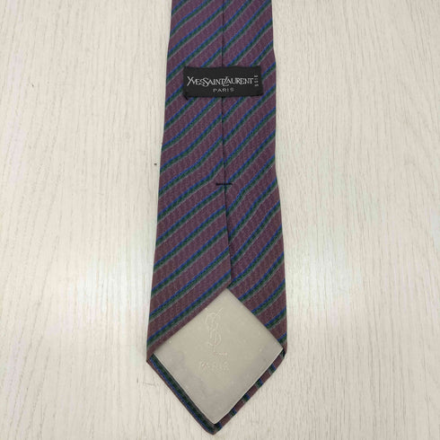 イヴサンローラン Yves Saint Laurent 総柄シルクネクタイ メンズ
