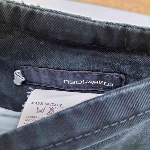 ディースクエアード DSQUARED2 MADE IN ITALY コットン クロップド ギミック セーラーパンツ レディース 40