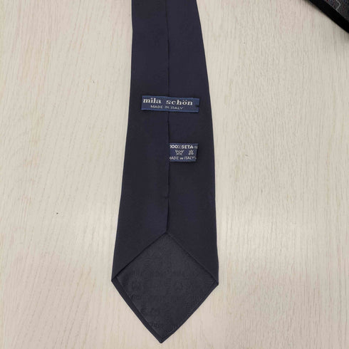 ミラショーン mila schon イタリア製 総柄シルクネクタイ メンズ