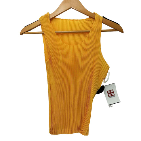 イッセイミヤケ ISSEY MIYAKE プリーツノースリーブカットソー レディース JPN:M