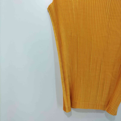 イッセイミヤケ ISSEY MIYAKE プリーツノースリーブカットソー レディース JPN:M