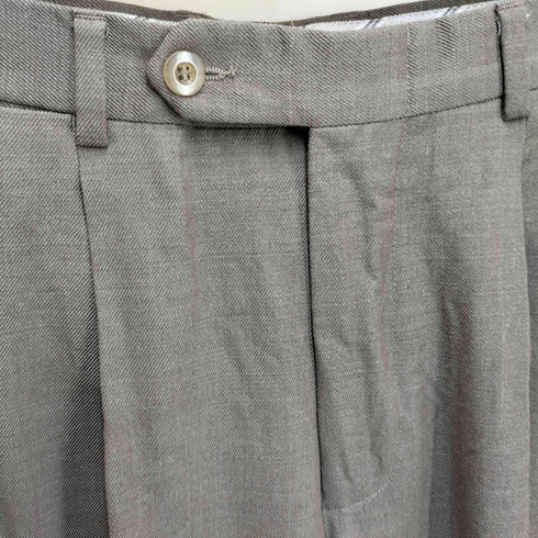 エルメネジルドゼニア Ermenegildo Zegna FINE WORSTED SUPER 100'S 1タックウールスラックス メンズ tg44 cm38