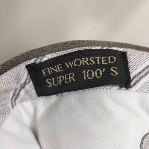 エルメネジルドゼニア Ermenegildo Zegna FINE WORSTED SUPER 100'S 1タックウールスラックス メンズ tg44 cm38