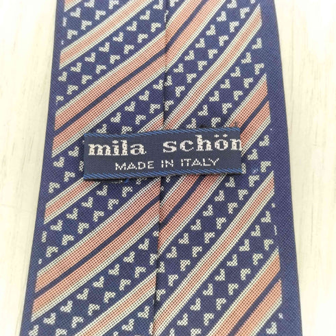 ミラショーン mila schon イタリア製 総柄シルクネクタイ メンズ