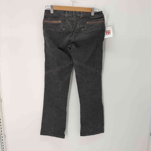 マックスアンドコー MAX & CO. LONG TROUSERS ギミック デザイン フレアデニムパンツ Y2K レディース 40