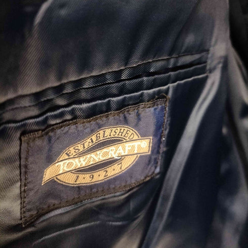 タウンクラフト TOWNCRAFT 金ボタン 紺ブレザー メンズ 36R