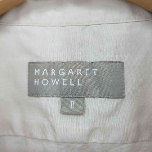 マーガレットハウエル MARGARET HOWELL バンドカラーノースリーブシャツ レディース 2