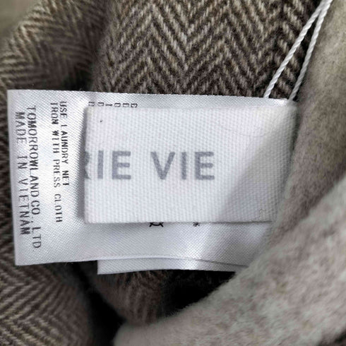 ギャルリーヴィー GALERIE VIE ウールダブルフェイス フーデッドコート レディース 36