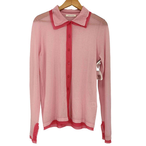 イウエンマトフ AEWEN MATOPH シフォンコンビ ポロ カーディガン レディース