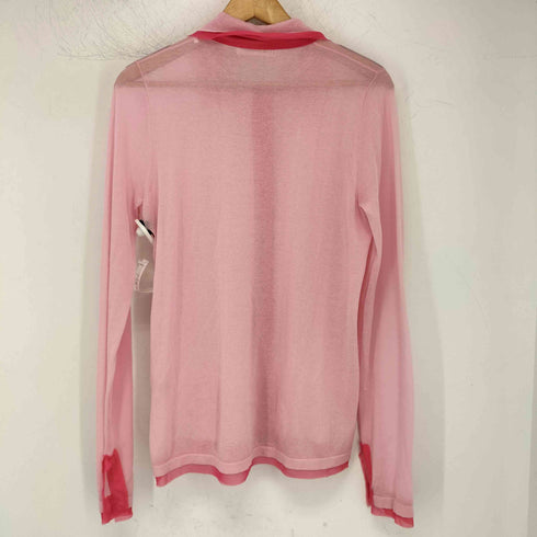 イウエンマトフ AEWEN MATOPH シフォンコンビ ポロ カーディガン レディース