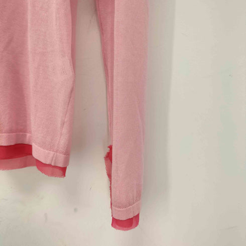 イウエンマトフ AEWEN MATOPH シフォンコンビ ポロ カーディガン レディース