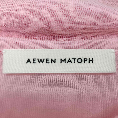 イウエンマトフ AEWEN MATOPH シフォンコンビ ポロ カーディガン レディース