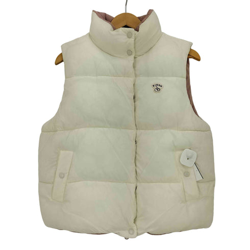 キルシー KIRSH ロゴ刺繍 ナイロン スタンドカラー 中綿ベスト レディース JPN:1