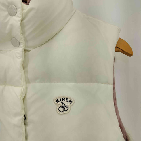 キルシー KIRSH ロゴ刺繍 ナイロン スタンドカラー 中綿ベスト レディース JPN:1