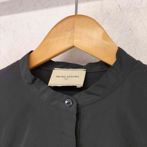 ユナイテッドアローズ UNITED ARROWS バンドカラーギャザーシャツ レディース