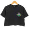 ステューシー Stussy コットン スカルフラワープリント クルーネックTシャツ レディース import:S