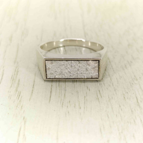 ポールスミス Paul Smith 925刻印 Raw Silver Contrast リング メンズ 21