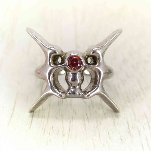 LURS Abstract butterfly gemstone bone ring レディース 16