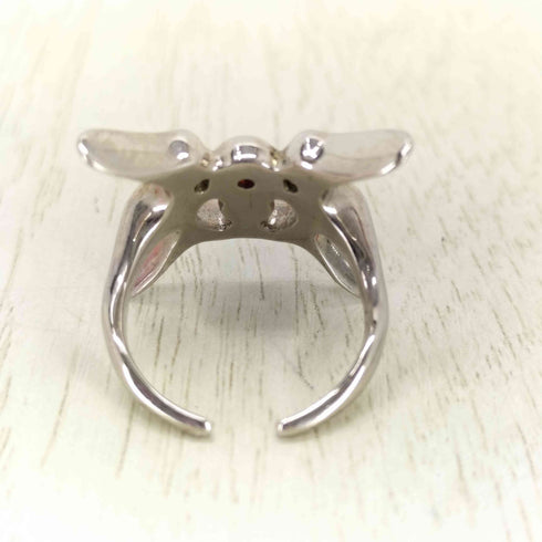 LURS Abstract butterfly gemstone bone ring レディース 16