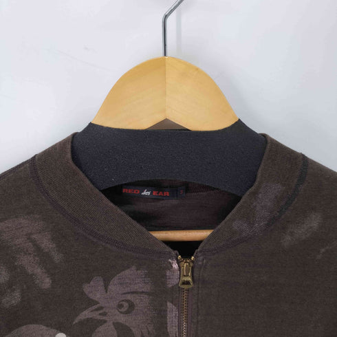 レッドイヤー RED EAR ニワトリ ジップアップカーディガン メンズ  M