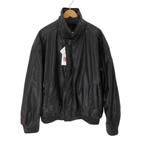 ザラ ZARA フェイクレザー bブルゾン 中綿 メンズ import:XL