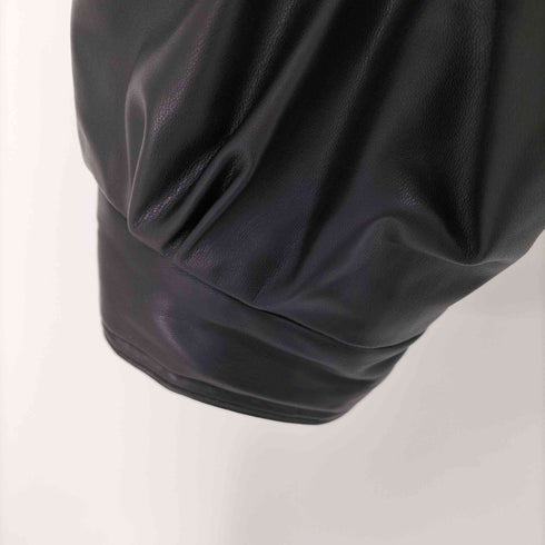 ザラ ZARA フェイクレザー bブルゾン 中綿 メンズ import:XL