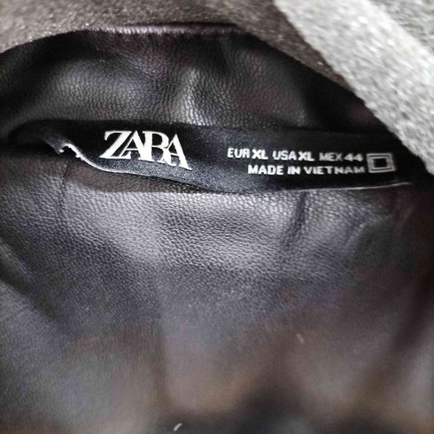 ザラ ZARA フェイクレザー bブルゾン 中綿 メンズ import:XL