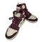 ジョーダンブランド JORDAN BRAND Air Jordan 1 High OG Bordeaux エアジョーダン1 ボルドー ハイカットスニーカー レディース 25.5cm