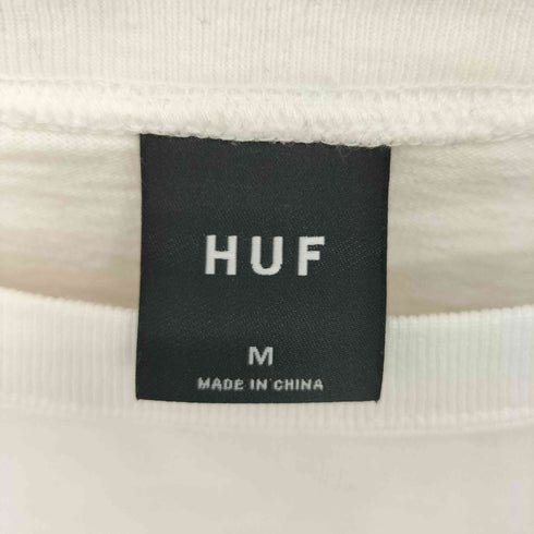 ハフ HUF ARCH DRAWCORD CREW アーチ ドローコードデザイン クルーネック長袖Tシャツ カットソー メンズ M