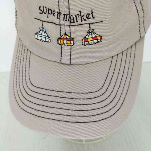 SUPER MARKET刺繍デザイン キャップ メンズ