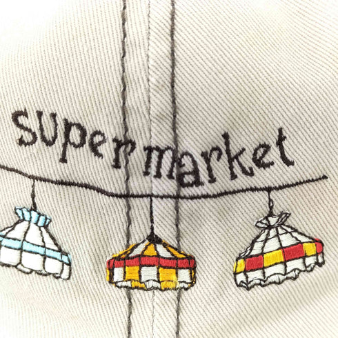 SUPER MARKET刺繍デザイン キャップ メンズ
