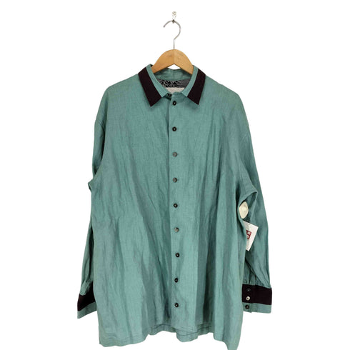 NEW ORDER ライン切替オーバーサイズ L/S シャツ メンズ