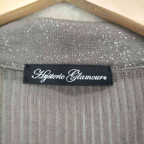 ヒステリックグラマー HYSTERIC GLAMOUR ワンポイント刺繍ニットポロシャツ Y2K レディース free